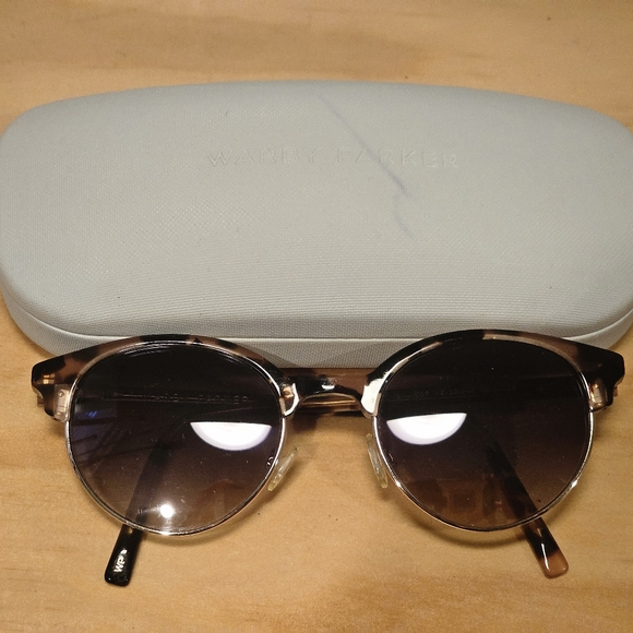 Warby Parker Tortoise Gold Sunglasses Carey 1286